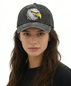 Alternative view of Embroidered Bald Eagle Head Hats