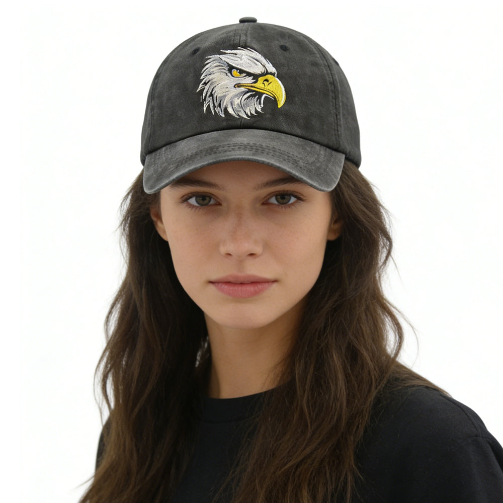 Embroidered Bald Eagle Head Hats - Image 2