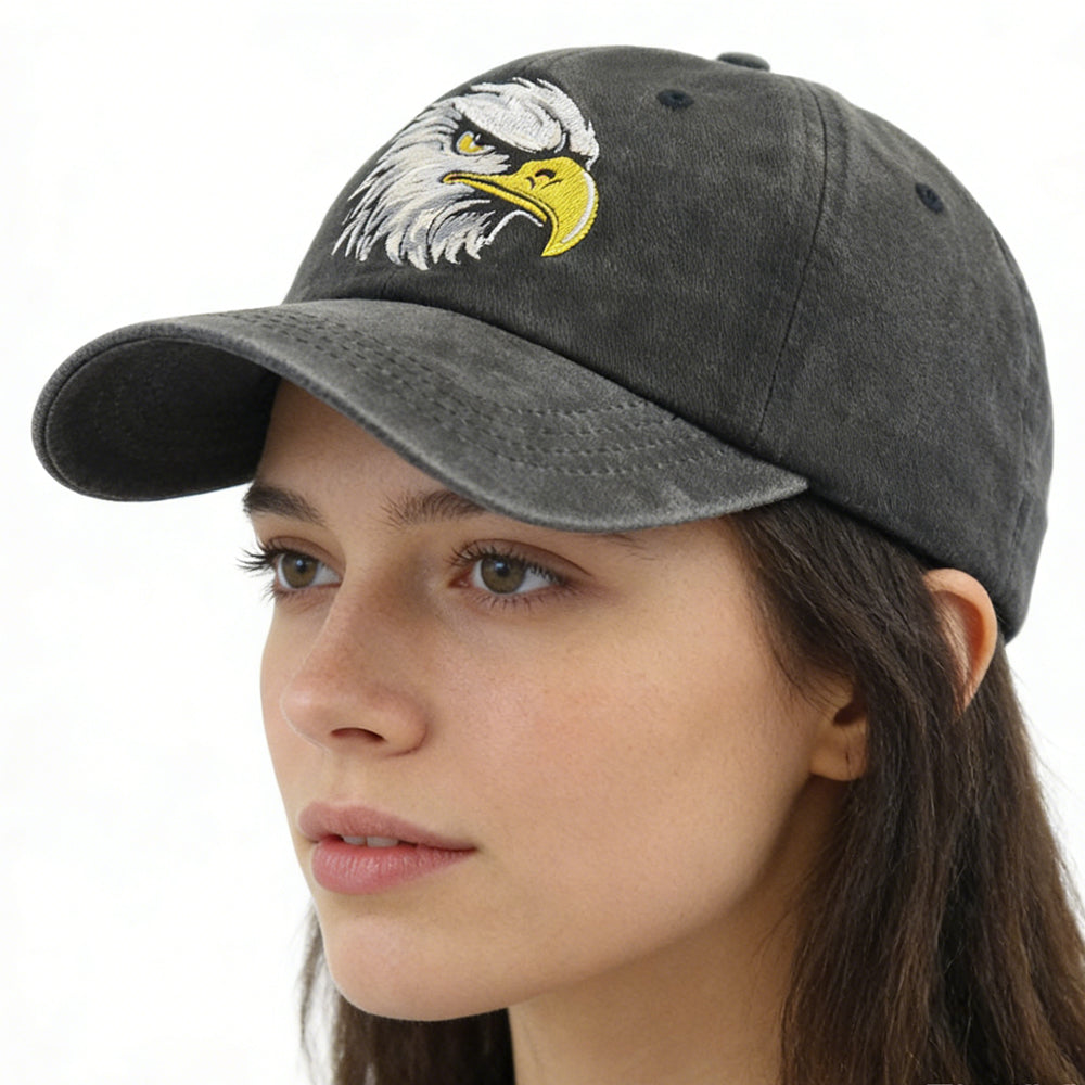 Embroidered Bald Eagle Head Hats - Image 3