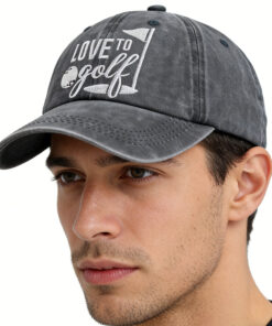 Alternative view of Golf Hats for Men Women, Golf Gifts for Mom Dad, Adjustable Embroidered Wash Cotton Baseball Cap