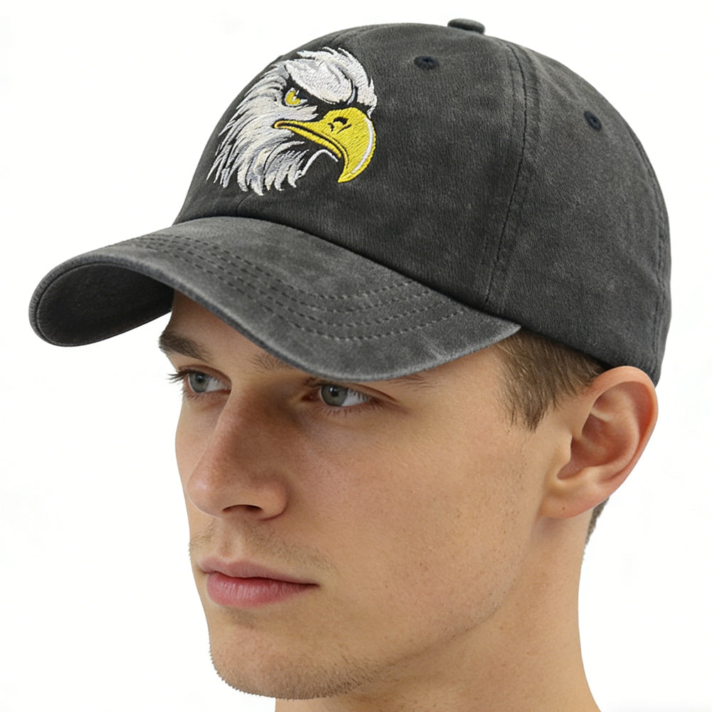 Embroidered Bald Eagle Head Hats - Image 5