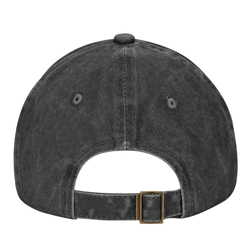 I FIX Black Hat for Men Women, Adjustable Embroidered Wash Cotton Baseball Cap - Image 5