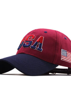 Alternative view of Letter USA Embroidery Baseball Cap, Gifts for 250th Anniversary and 4th of July Patriotic