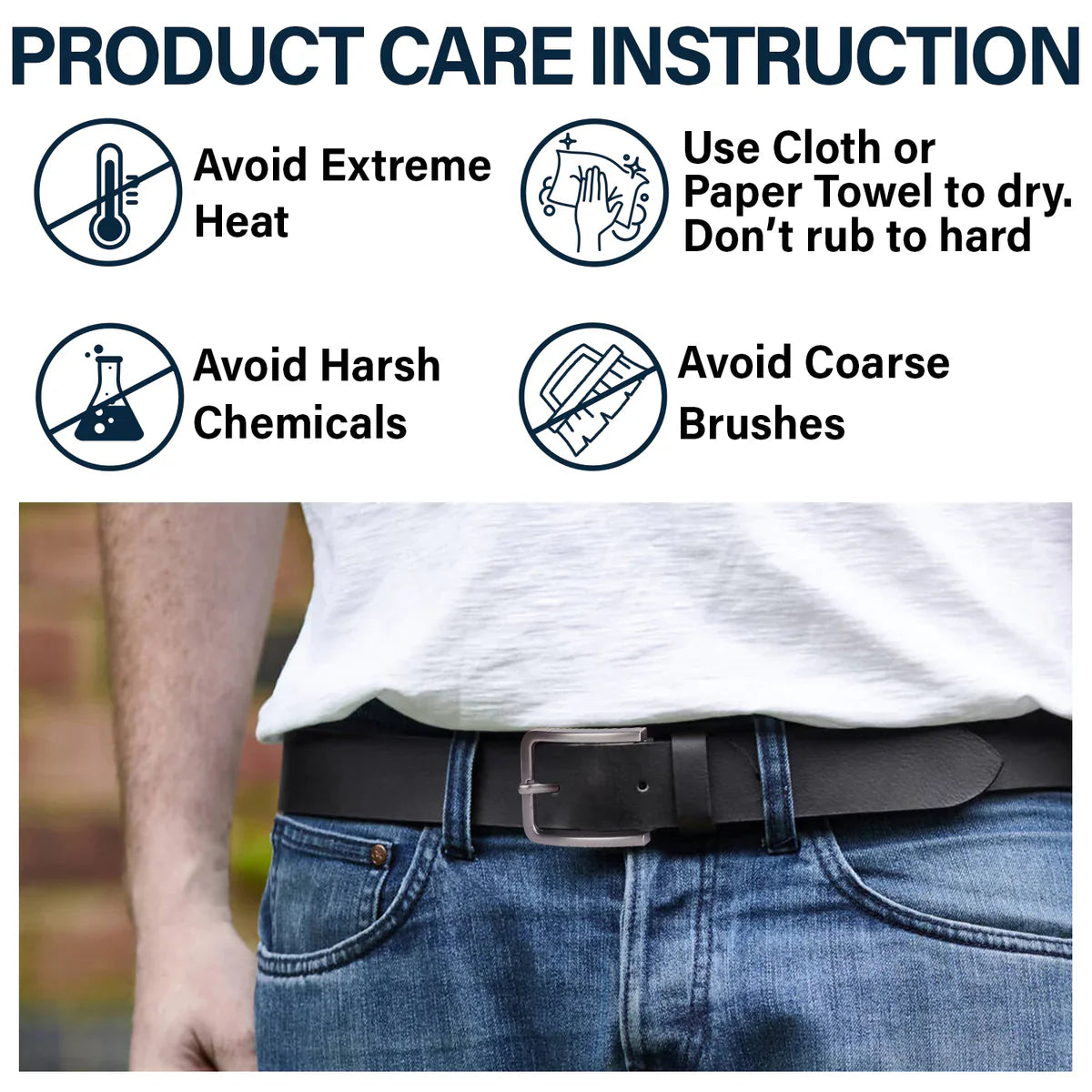 In Case You Need A Little Reminder - Funny Gift For Husband, Boyfriend, Spouse, Fiance, Dad Gift - Personalized Engraved Leather Belt - Image 4