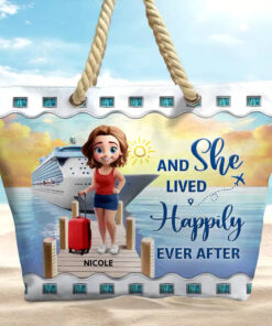 Alternative view of All My Cruise Crap - Personalized Beach Bag