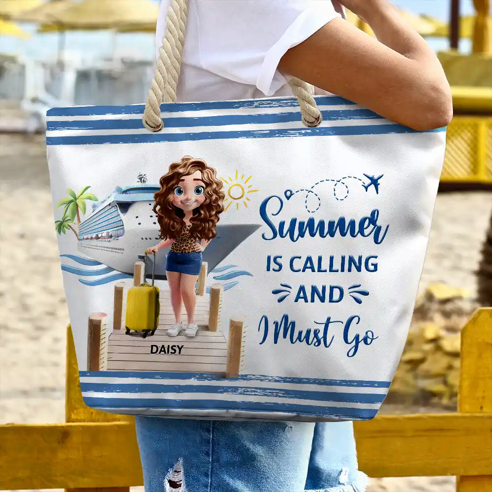 All My Cruise Crap - Personalized Beach Bag - Image 3
