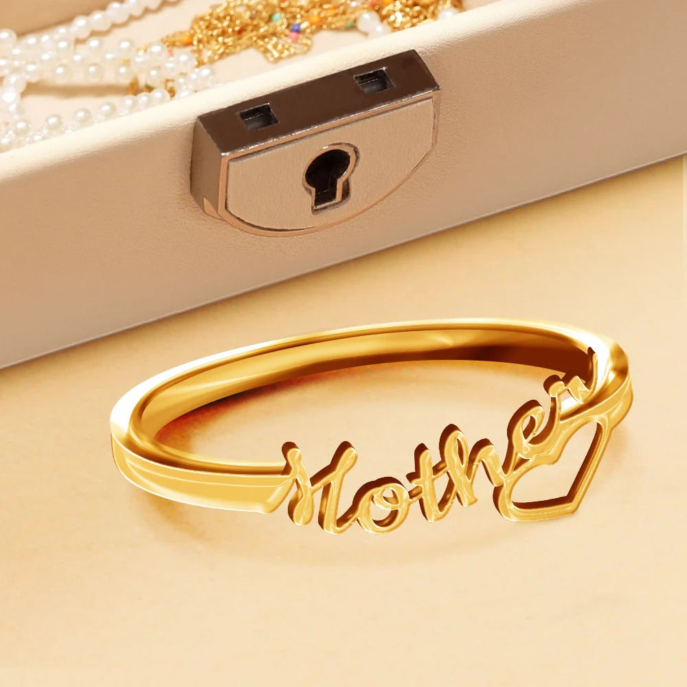 Beautiful Ring For Mom And Grandma - Personalized Custom Shaped Ring - Image 2