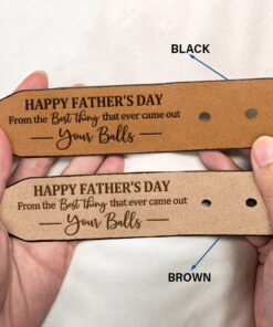 Alternative view of Best Thing Ever Came Out - Personalized Engraved Leather Belt