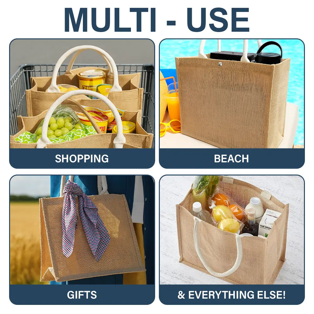 I'm Retired I Don't Have To - Personalized Jute Beach Bag - Image 6