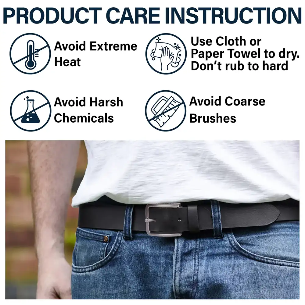 It's Mine ALL MINE Think Of Me Whenever You Take Off Your Pants - Personalized Engraved Leather Belt - Image 4