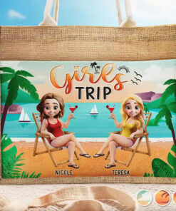 Girls Trip - Personalized Jute Tote Bag