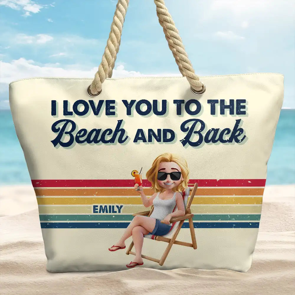 Girls Trip Besties Beach Vacation - Personalized Beach Bag - Image 2