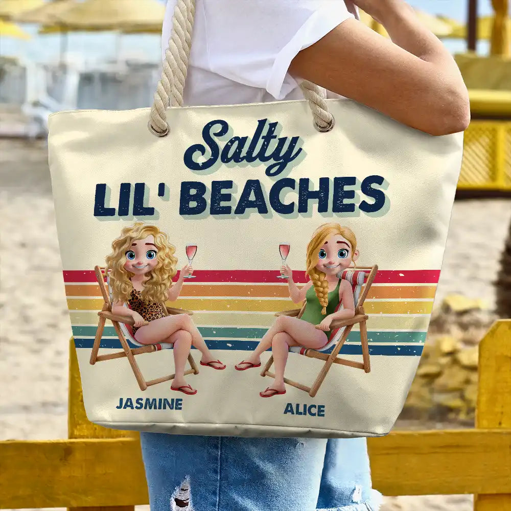 Girls Trip Besties Beach Vacation - Personalized Beach Bag - Image 3