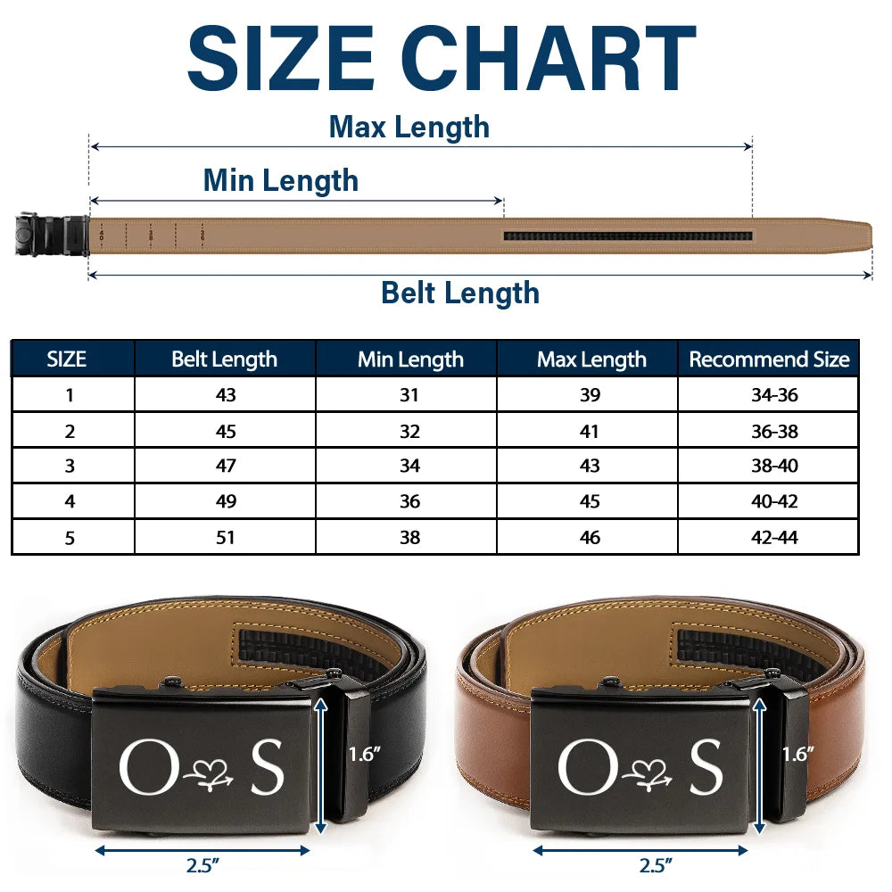 I Licked It So It's Mine Couple Initials - Personalized Leather Belt With Engraved Buckle - Image 5