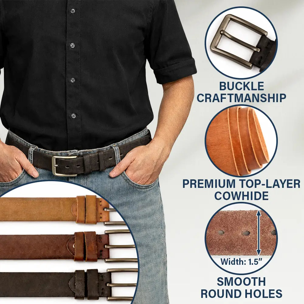 Naughty Lips I Licked It So It's Mine Spicy Couple - Personalized Cowhide Leather Belt - Image 4