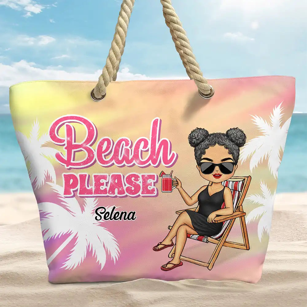 Beach Stuff Summer - Personalized Beach Bag - Image 2