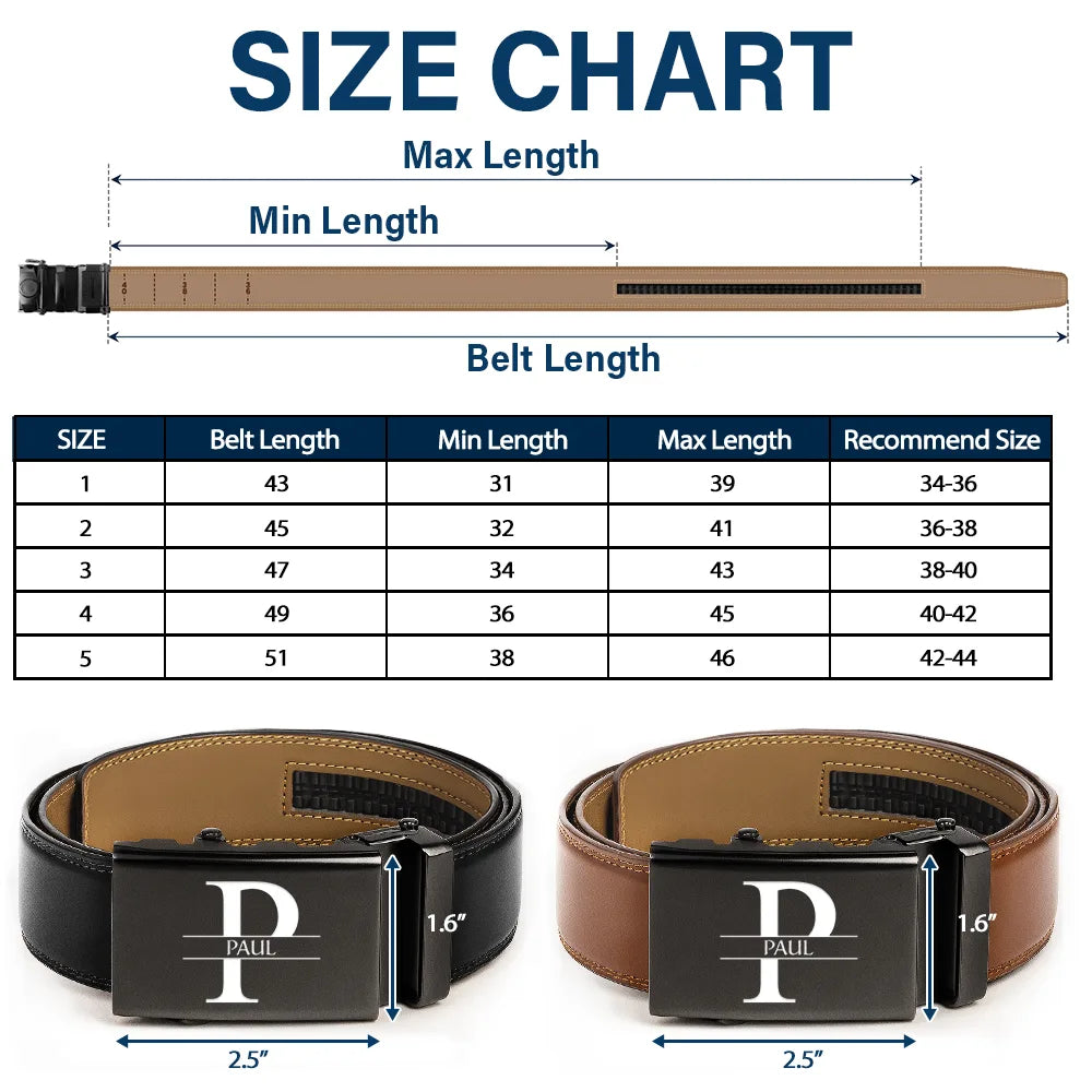 I Love You For Who You Are Gift For Husband Boy Friend - Personalized Leather Belt With Engraved Buckle - Image 5