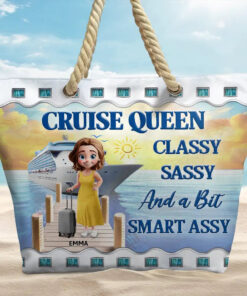 Alternative view of Cruise Queen Classy Sassy - Personalized Beach Bag