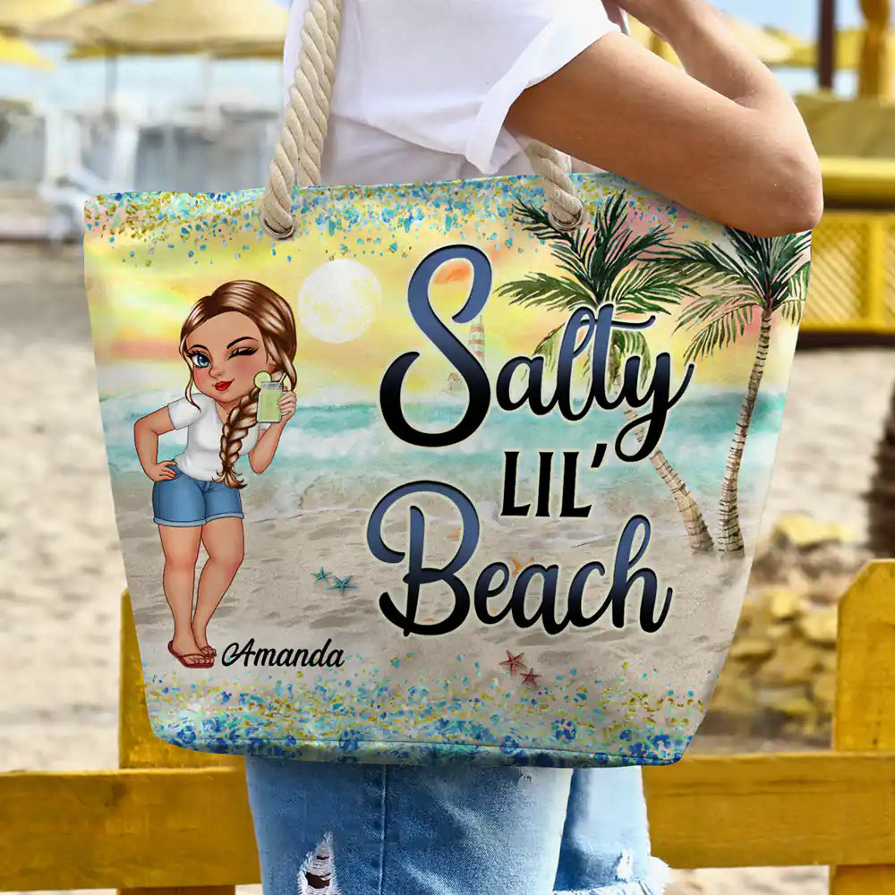 Retired See You At The Beach - Personalized Beach Bag - Image 3