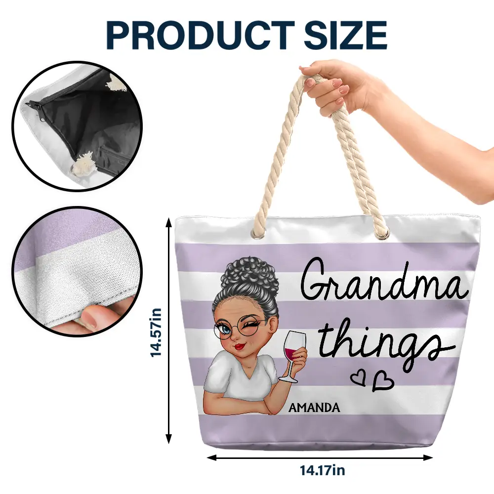 Gigi Things - Personalized Beach Bag - Image 5