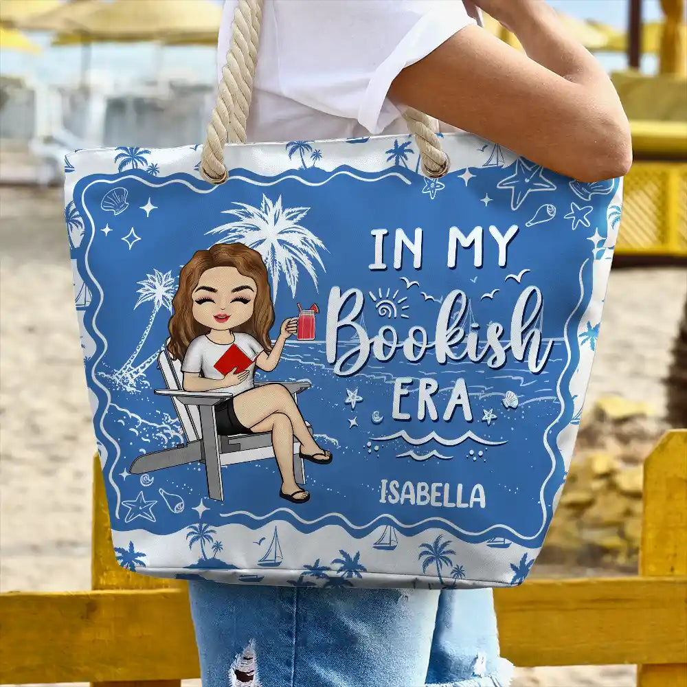 Just Read A Book And Chill - Personalized Beach Bag - Image 3