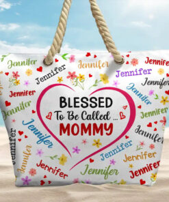 Alternative view of Bless To Be Called Grandma Nana Mom - Personalized Beach Bag